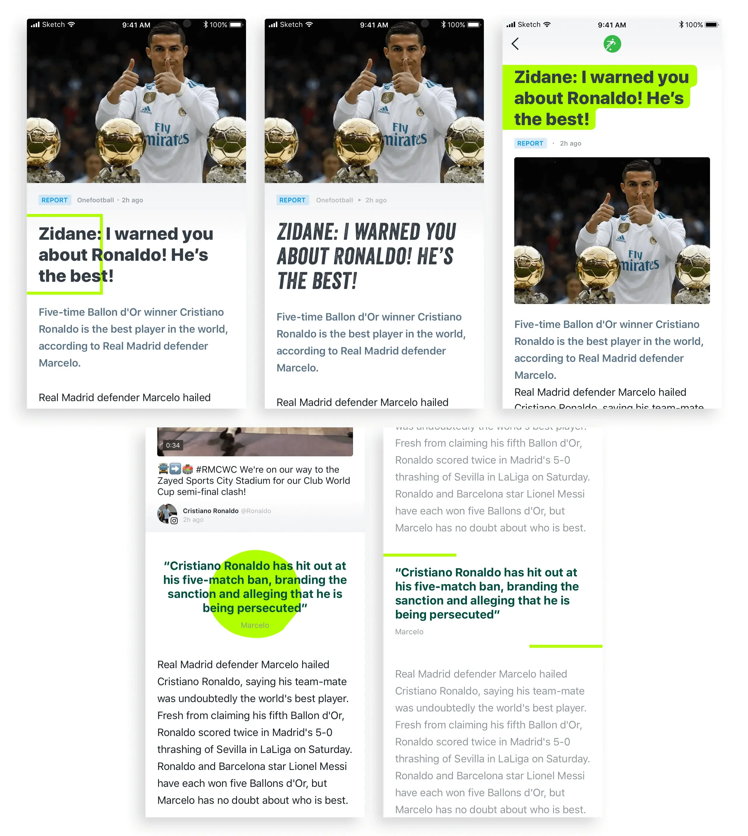 Some explorations for the article detail page