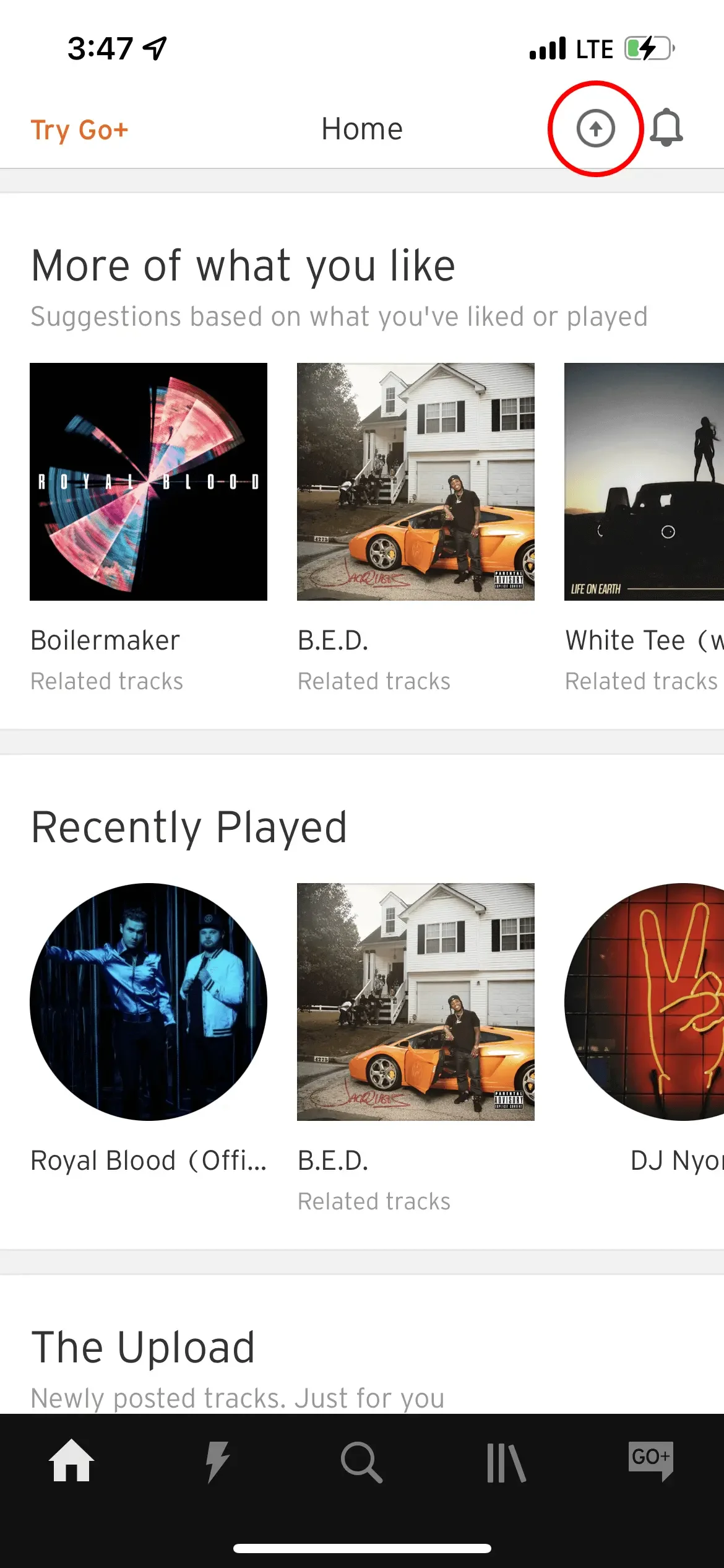 Concept 4: on the homepage!