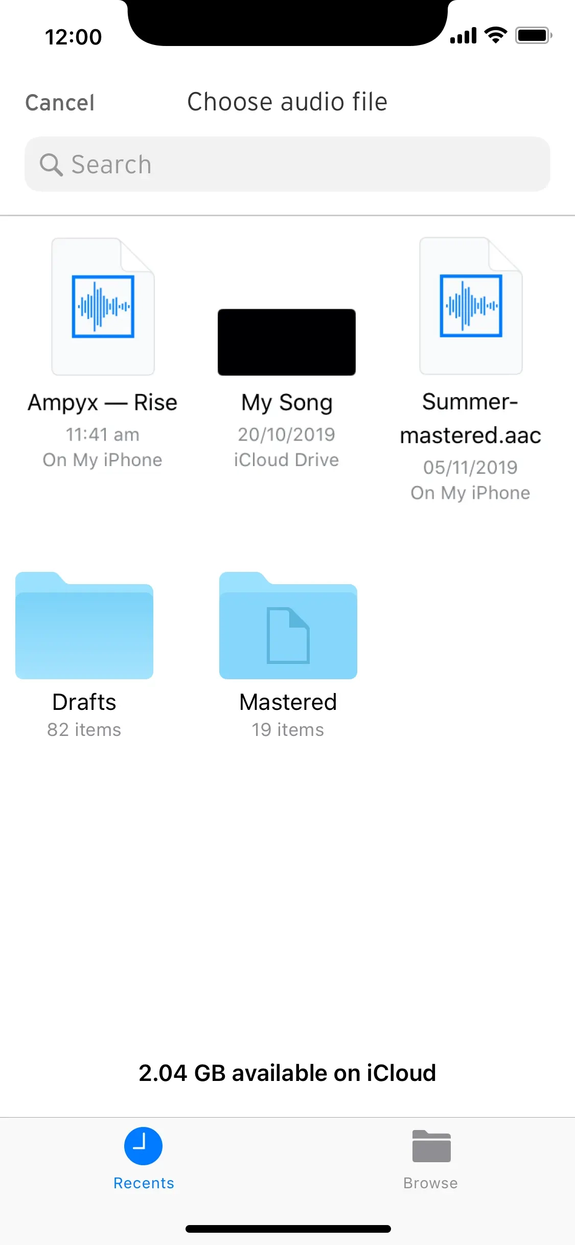 User need 1: use the native system's file manager